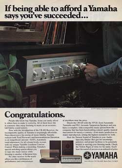 yamaha stereo advertisement